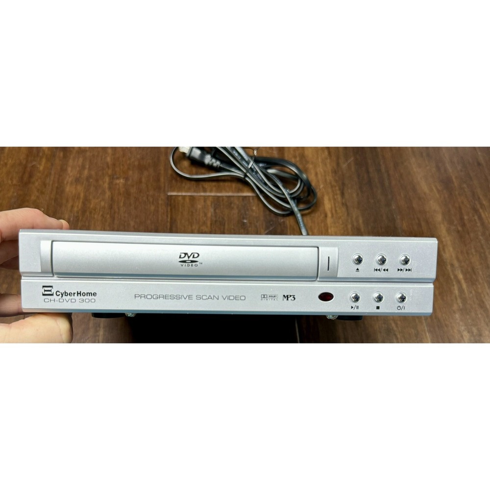 CyberHome DVD Player CH-DVD 300 Silver Progressive Scan Video MP3 Compact 2004